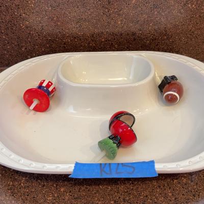 Nora Flemming, Chip, And Dip With Interchangeable Ornaments