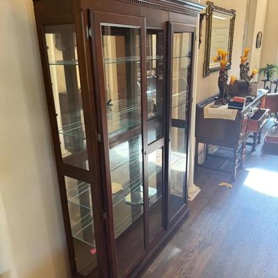 Beautiful Glass Curio 50wide 12deep 70tall