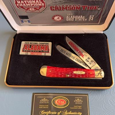 University Of Alabama 2020 National Champions, Case Knife Collector Set