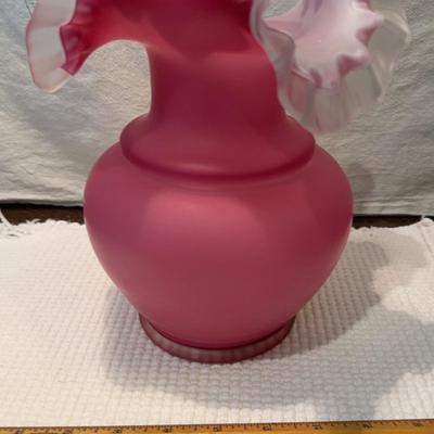 Cranberry Glass Vase
