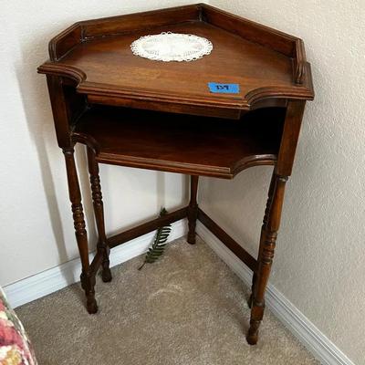 Tall Corner Side Table 