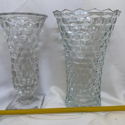 Pair Of Two Lead Crystal Vases