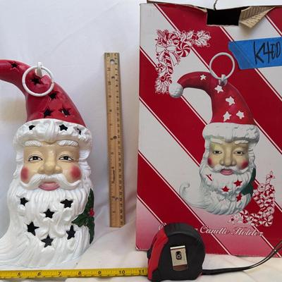 Cast-Iron Santa Candle Holder