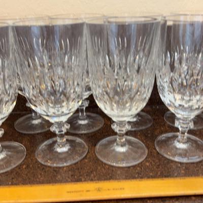 Set Of Eight Waterford Water Glasses