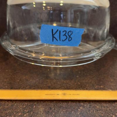 Glass Cake Plate With Lid