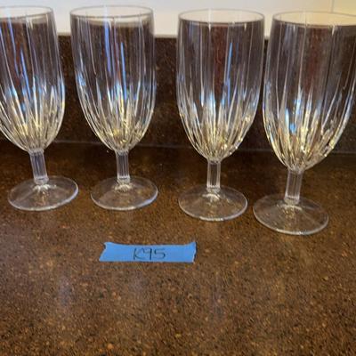 Four Lead Crystal Tea Glasses