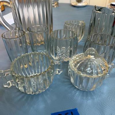 9pc Weighted Glass Set