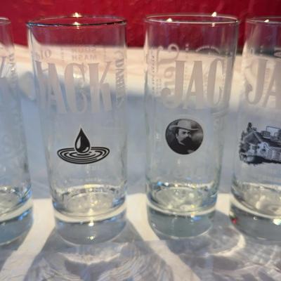 4 Jack Daniel’s Tall Drink Glasses