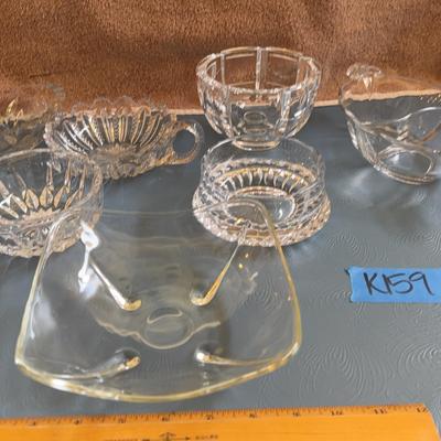 Seven Pieces Of Glass Serveware