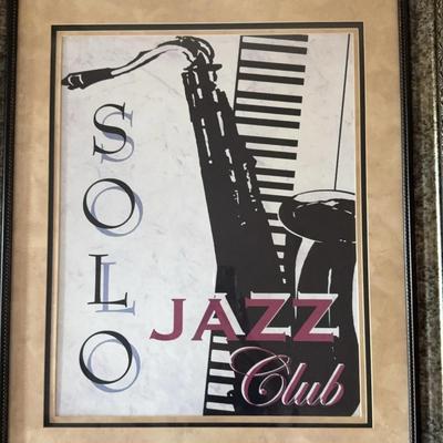 Solo Jazz Club Print 34 1/2 X 40