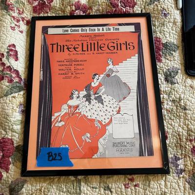 Three Little Girls Music Sheet Picture