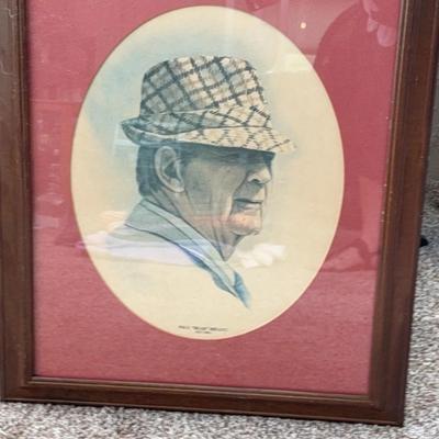 Bear Bryant Rendering 20x23