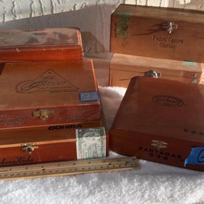 Lot Of Six Cigar Boxes