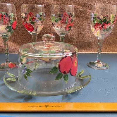 Handpainted, Fruit Entertainment Set