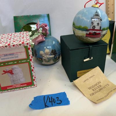 Lot Of Seven Christmas Ornaments
