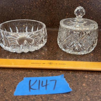 Crystle, Sugar Dish And Bowl