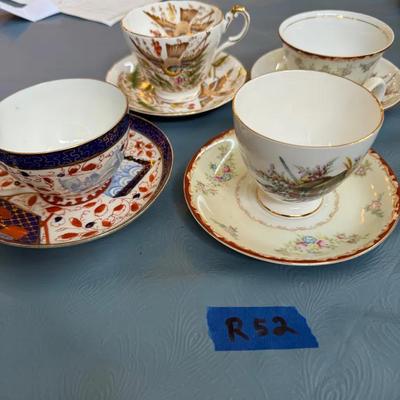 4pc Tea Cup And Saucer