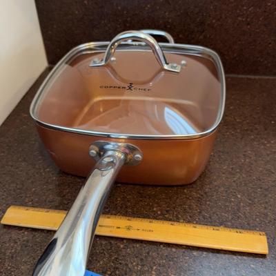 Copper Chef Cooking Pan With Lid New