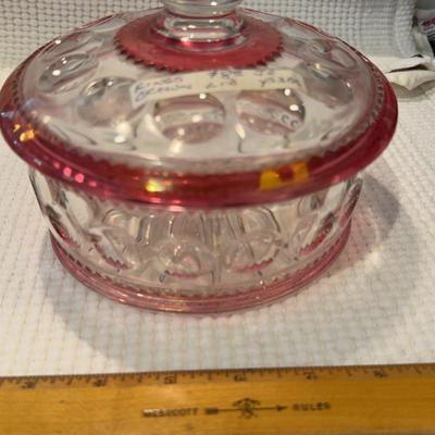 King’s Crown Candy Jar And Lid Thumbprint
