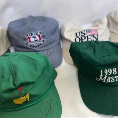 6- Autographed PGA Hats