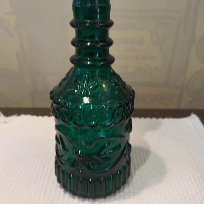 Green Glass Decanter