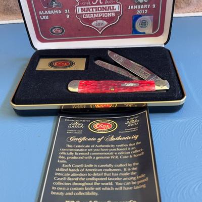 University Of Alabama 2011 National Championship Case Collectors Knife Set
