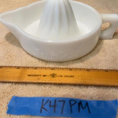 Sunkist Milk Glass Juicer
