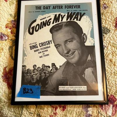 Bing Crosby Going My Way Music Sheet Picture