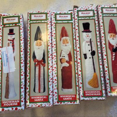 Six Holiday Figurines