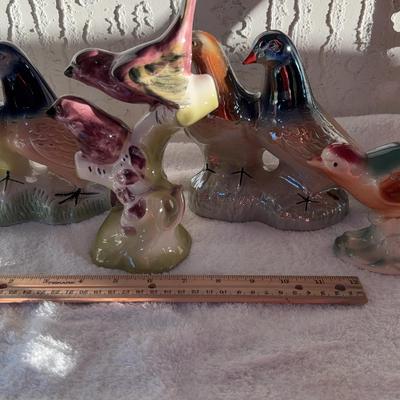 Four Bird Theme Statues Made In Brazil