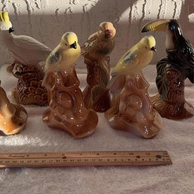 Six Bird Statues All Made In Brazil