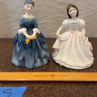 Set Of Two Royal Dalton Collectible Porcelain Dolls