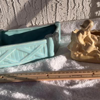 Set Of Two Usa Pottery Planters
