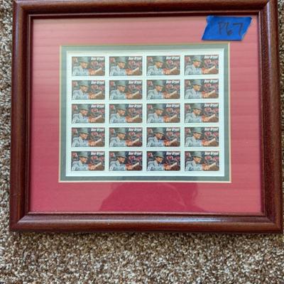 Set If Framed Bear Bryant Stamps 11x9.5