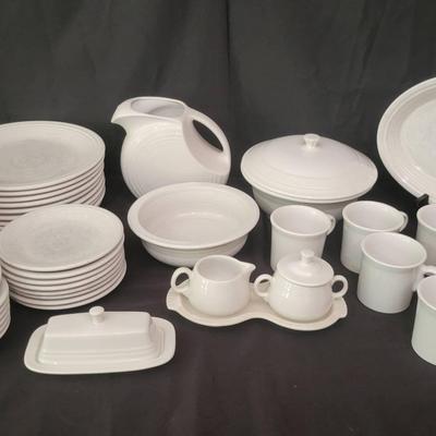 Vintage Fiesta Ironstone White Dinnerware Set | Dinnerware, Pitcher & Serving Pieces