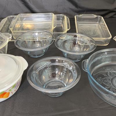 Fire-King Cookware Collection | Bowls, Casseroles, Baking Dishes & Hand-Painted Dish
