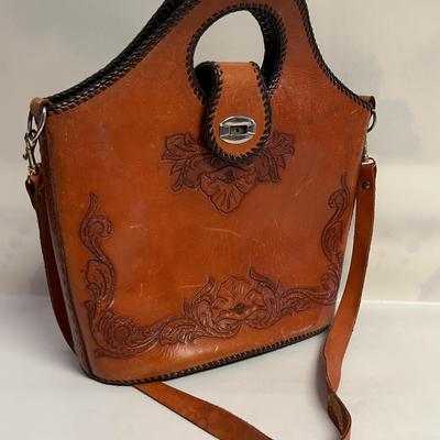 Hand Tooled Leather Bag