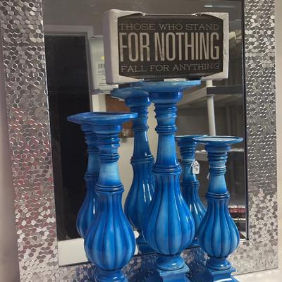 Blue and Silver Decor