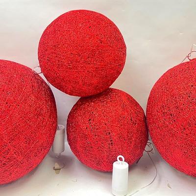 Multi-Sized Hanging Light-Up Ornaments 