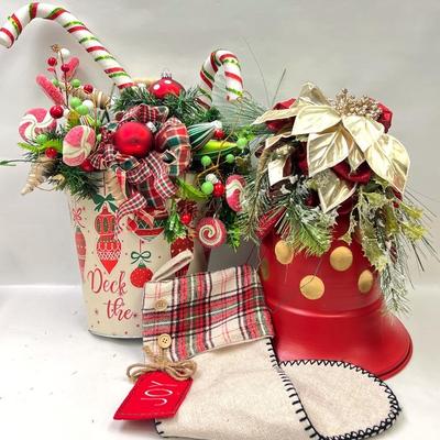 Metal Decorative Christmas Decor & Stocking