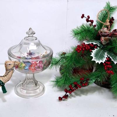 Christmas Bells, Candy Dish, & Hand-made Camel