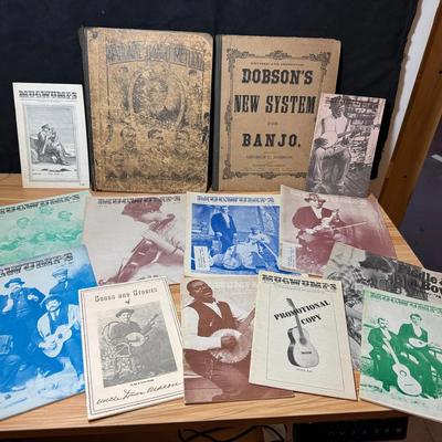 Books on banjos antique vintage