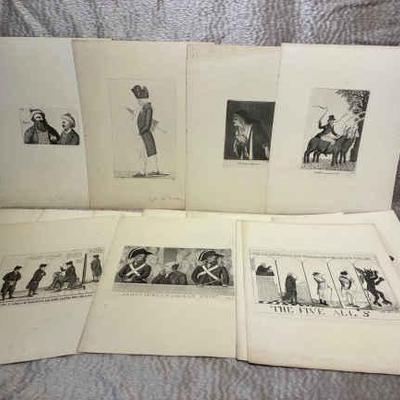 Scottish caricaturist john kaye prints