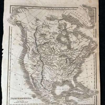 1834 samuel walker map of north america