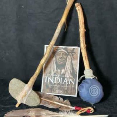 Native american war club rattle