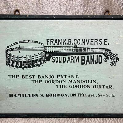 Frank b converse banjo sign