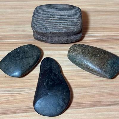 Stone bark beater other antique hand tools