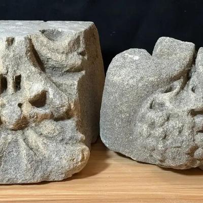 Antique limestone decoration