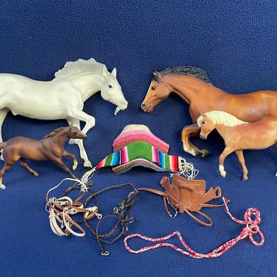 Breyer Horse Collection With Saddle And Accessories 