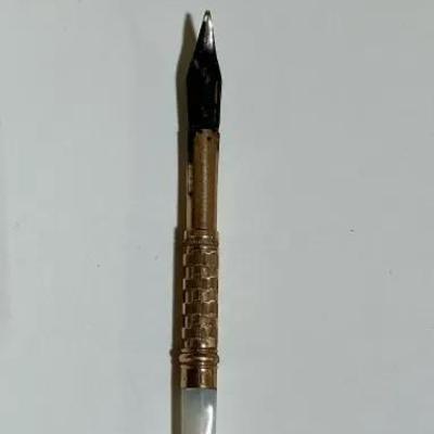  Mother Of Pearl Antique Dip Fountain Pen